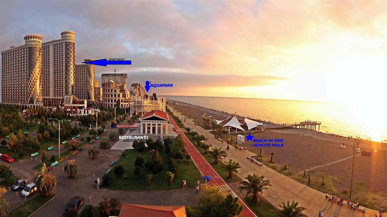 2Br Beachfront Batumi Apt Luxury & Sea Views Georgia